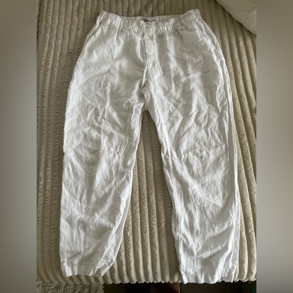 White Linen Pants